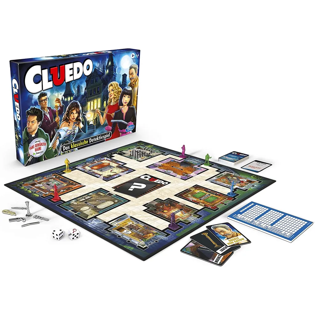 Hasbro 38712 - Cluedo: Das Klassische Detektivspiel 6 Hasbro 38712 - Cluedo: Das Klassische Detektivspiel – Bild 4
