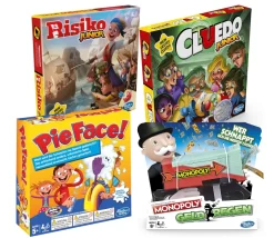 Hasbro - Großes Kinderspiel Bundle (4 Spiele) Gesellschaftsspiel Paket Partyspiel Kinder
