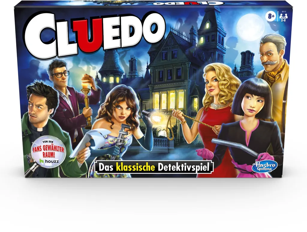 Hasbro 38712 - Cluedo: Das Klassische Detektivspiel 5 Hasbro 38712 - Cluedo: Das Klassische Detektivspiel – Bild 3
