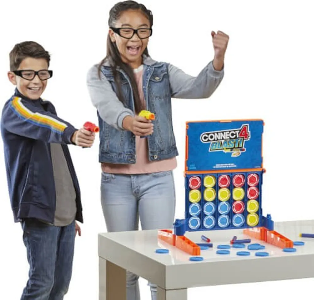 Hasbro E9122100 4 Gewinnt Battle, Inkl. Nerf Blaster & Darts 13 Hasbro E9122100 4 Gewinnt Battle, Inkl. Nerf Blaster & Darts – Bild 11