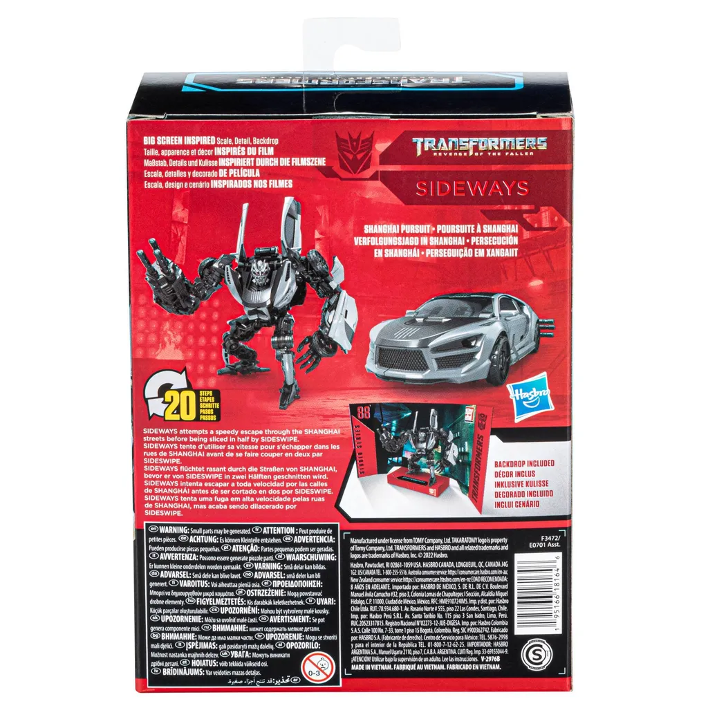 Hasbro Transformers - Die Rache Generations Studio Series Deluxe Class Actionfigur 2022 Sideways 11 Cm HASF3472 4 Hasbro Transformers - Die Rache Generations Studio Series Deluxe Class Actionfigur 2022 Sideways 11 Cm HASF3472 – Bild 2