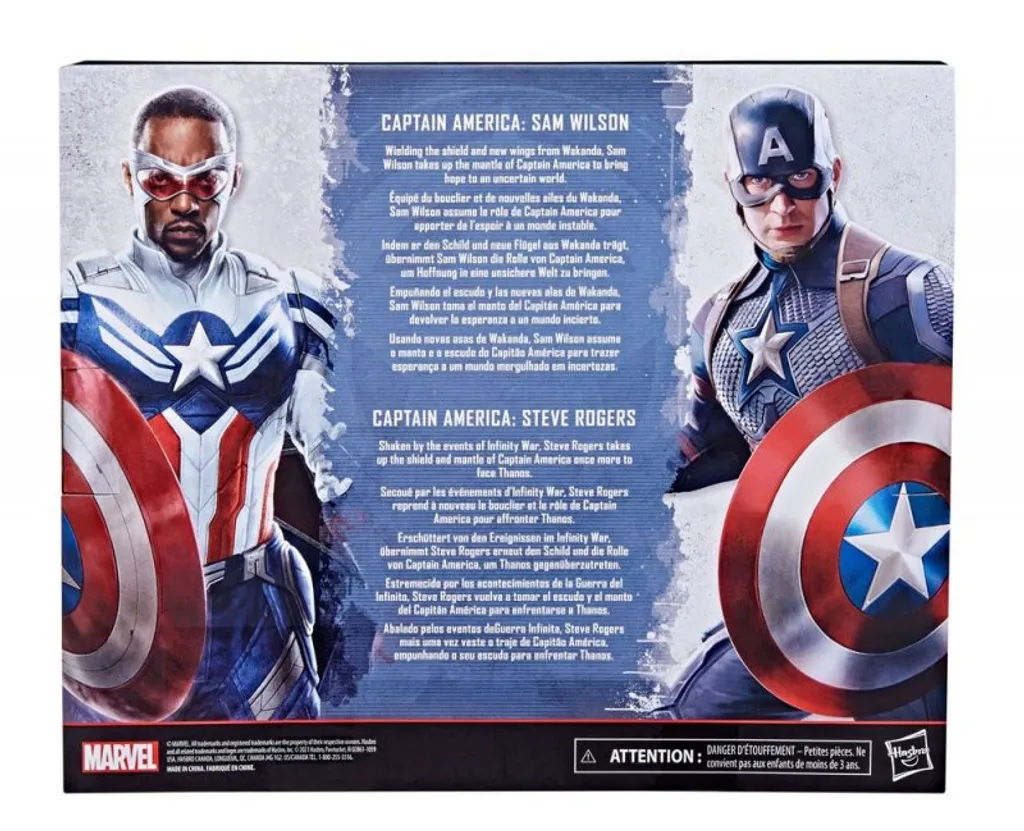 Hasbro Marvel Legends Actionfiguren 2er-Pack 2022 Captain America: Sam Wilson & Steve Rogers 15 Cm HASF5880 13 Hasbro Marvel Legends Actionfiguren 2er-Pack 2022 Captain America: Sam Wilson & Steve Rogers 15 Cm HASF5880 – Bild 11