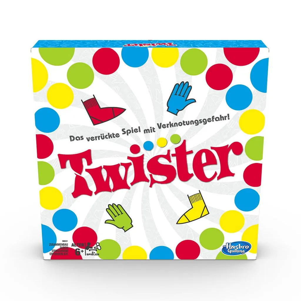 Hasbro 98831398 Twister Partyspiel 3 Hasbro 98831398 Twister Partyspiel