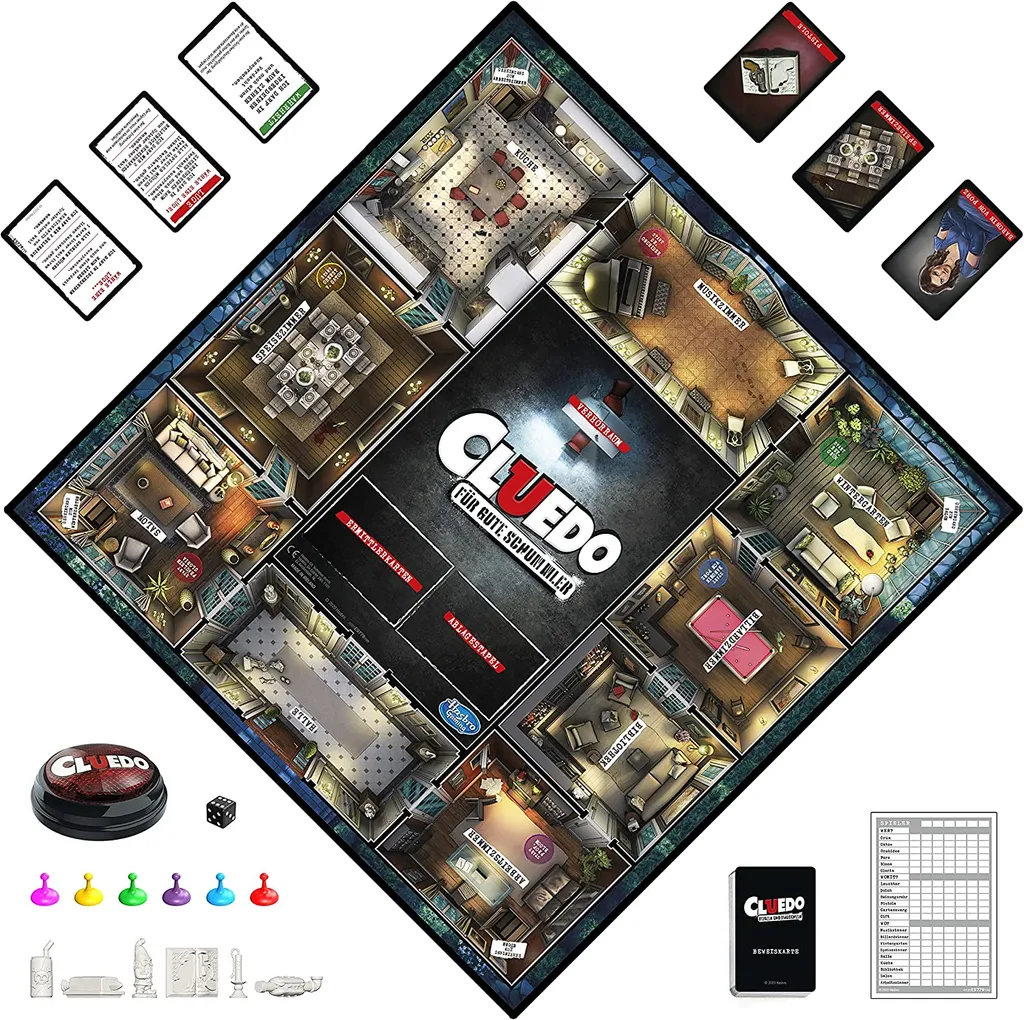 Hasbro - Cluedo - Für Gute Schummler Brettspiel Gesellschaftsspiel 6 Hasbro - Cluedo - Für Gute Schummler Brettspiel Gesellschaftsspiel – Bild 4