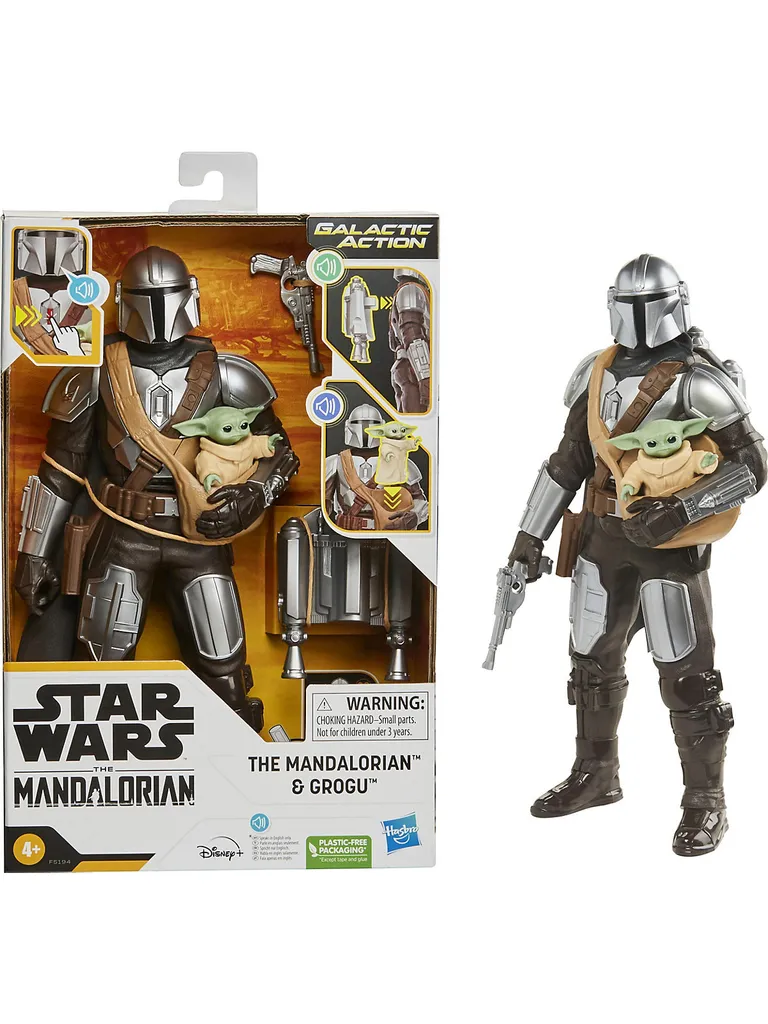 Hasbro Spielwaren Star Wars Galactic Action The Mandalorian & Grogu Interaktive Elektronische Figuren Actionfiguren Actionfiguren IP Security Lock - Release Date 01 July 2022 4 Hasbro Spielwaren Star Wars Galactic Action The Mandalorian & Grogu Interaktive Elektronische Figuren Actionfiguren Actionfiguren IP Security Lock - Release Date 01 July 2022 – Bild 2