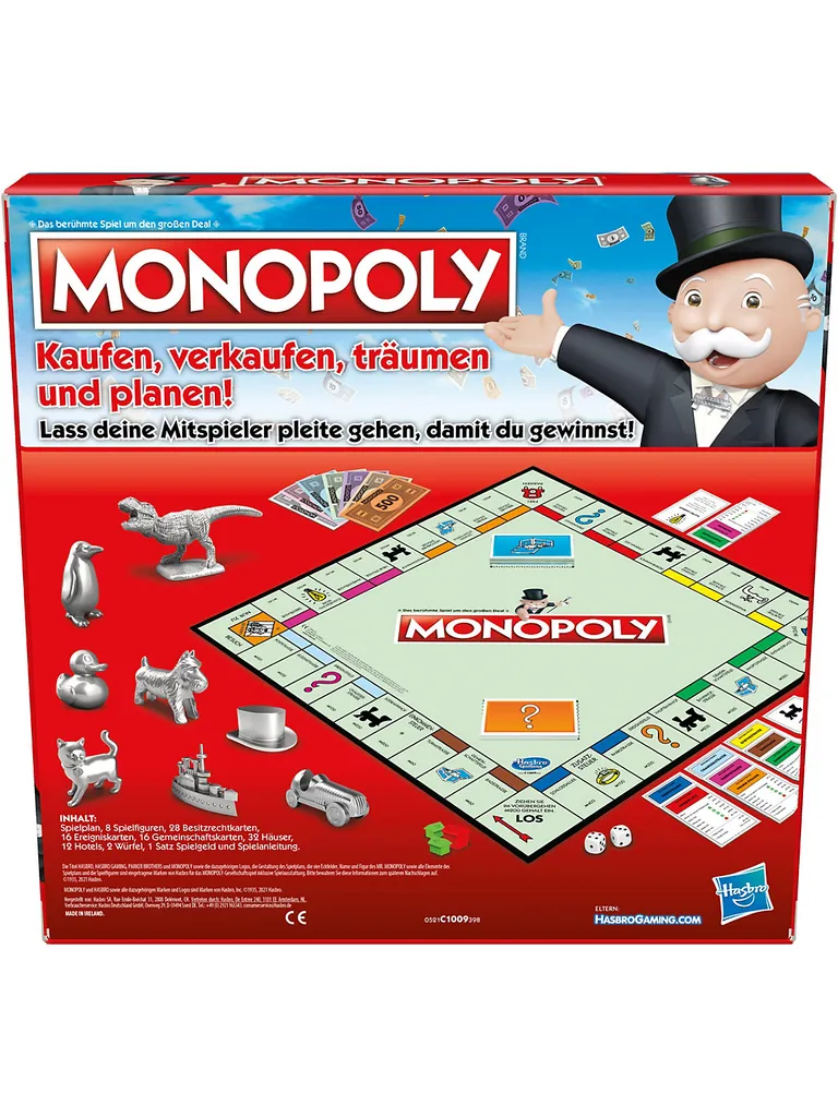 Hasbro Monopoly Brettspiel, Brettspiel, Wirtschaftliche Simulation, 8 Jahr(e) 7 Hasbro Monopoly Brettspiel, Brettspiel, Wirtschaftliche Simulation, 8 Jahr(e) – Bild 5