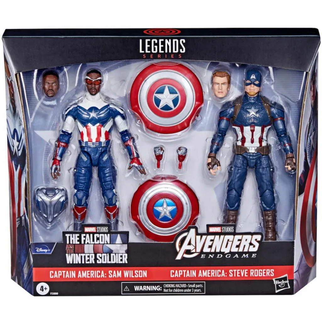 Hasbro Marvel Legends Actionfiguren 2er-Pack 2022 Captain America: Sam Wilson & Steve Rogers 15 Cm HASF5880 6 Hasbro Marvel Legends Actionfiguren 2er-Pack 2022 Captain America: Sam Wilson & Steve Rogers 15 Cm HASF5880 – Bild 4