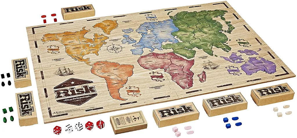 Hasbro - Risiko - Holz Sonderedition Brettspiel Gesellschaftsspiel 4 Hasbro - Risiko - Holz Sonderedition Brettspiel Gesellschaftsspiel – Bild 2