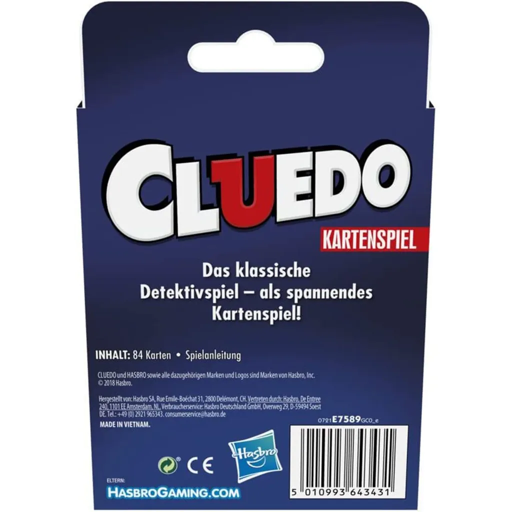 Hasbro E7589GC0 CLASSIC CARD GAME CLUE 8 Hasbro E7589GC0 CLASSIC CARD GAME CLUE – Bild 6