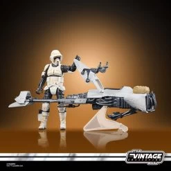 Speeder Bike With Scout Trooper And Grogu Star Wars: The Mandalorian Vintage Collection Vehicle With Figures -Hasbro x hasf6883 k